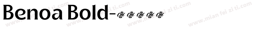 Benoa Bold字体转换